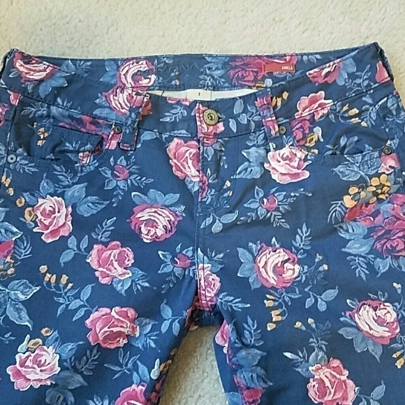Arizona sz 3 floral ankle pants - Picture 2 of 7
